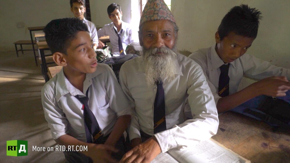 Nepal's oldest schoolboy, Durge Kami